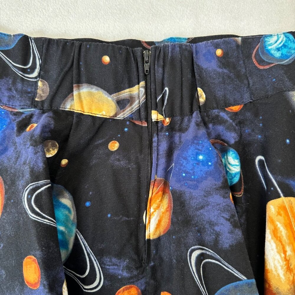 Retrolicious Solar System Outer Space A-Line Mini Skirt Size M Academia Teacher - Picture 4 of 9